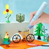 3D-Stift-Druck-Zeichenbuch,20 Blatt 40 Muster,Wiederverwendbar Farbig 3D Zeichenschablonen mit transparenter PVC-Platte