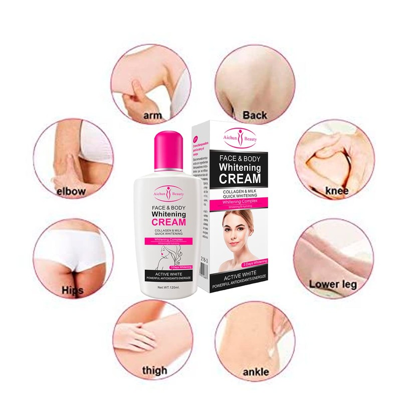 Crema Aclarante Aichun Para Cara y Cuerpo 120ml