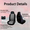 Yudara Custom-Fit Front Seat Cover for 2004-2012 Chevy Colorado/GMC Canyon,
