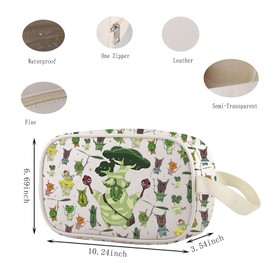 Lywjyb Birdgot Anime Game Gamer Clear Makeup Bag Cartoon Character Plant Lover Merch Game Plant Merch (Yahaha Cbag)