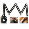 Angleizer Template Tool, Aluminium Alloy Angle Template, Multi-Angle Ruler, black