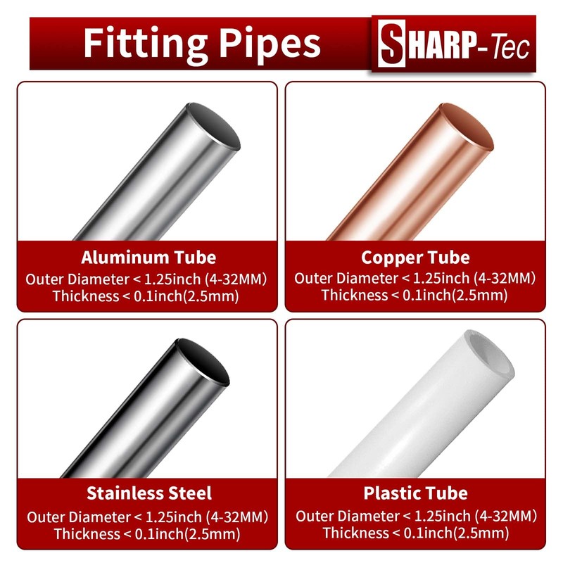 Sharp-tec 4-32mm Pipe Cutter, Adjustable Tube Cutter with Aluminum Alloy