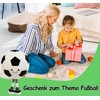 Yoljun Plush Football Cushion, Football Cuddly Toy Fabric Ball with