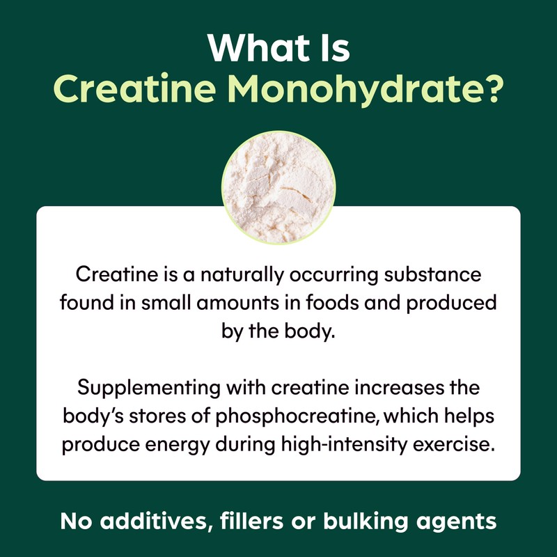 Purolabs Creatine Monohydrate Powder 300g | Unflavoured 100% Pure Micronised