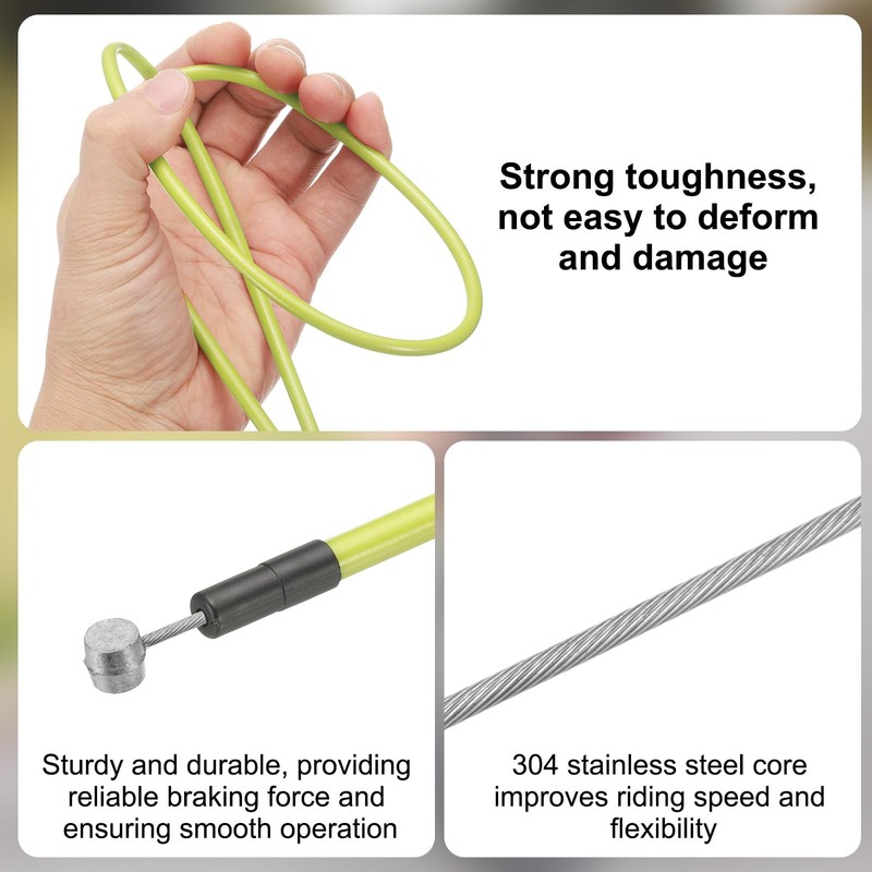 sourcing map Bicycle Brake Gear Shifter Cable Housing Set Universal
