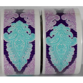 Tool Bench Hardware 2 Rolls Lavender & Turquoise Paisley Patterned Duct Tape