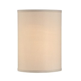 Aspen Creative 31405 Contemporary Drum (Cylinder) Shaped Spider Construction Lamp Shade in Off White Linen, 8" wide (8" x 8" x 11")