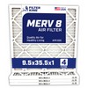 Filter King 9.5x35.5x1 Air Filter 4-PACK MERV 8 Actual Size
