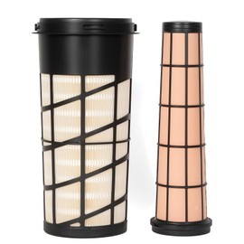 AUIVERED RE282286 RE282287 Inner & Outer Air Filter Kit - Fit for John Deere 318D 319D 320D 323D 5045D 5045E 5050E 5055E 5060E 5065E 5075E 5075EF 5055E