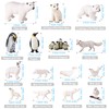 JOKFEICE Polar Animals Figurines 15 pcs Realistic Animal Figrues Plastic