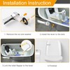 Hibbent Universal Metal Front Mount Toilet Handle Replacement Kit, Brass