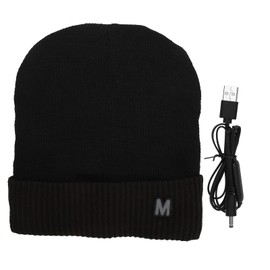 USB Rechargeable Heating Hat Winter Outdoor Warm Fast Heating Breathable HatDark Coffee Brim
