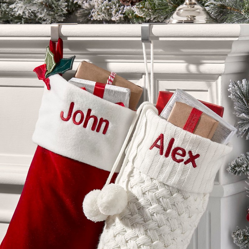 THINGS REMEMBERED 21-Inch Red Velvet Stocking (Free Customization)