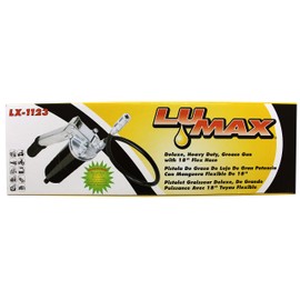 Lumax Black LX-1123 Heavy Duty Deluxe Lever 18" Flex Hose and Coupler. for Professionals who Demand a Better Grease Gun Day Out Service