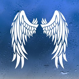 Minglewood Trading Angel Wings Vinyl Decal V1 | Custom Wing Stickers | Die Cut Sticker