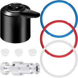 EATBALE Instant Pot Duo 5 Replacement Parts 6 Quart (5/6QT) Includes Sealing Ring, Steam Drain Float Valve, Steam Release Handle, Float Valve Accessory Kit (8 Pieces)