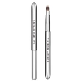 Bdellium Tools Professional Makeup Brush - Studio Series 559U Retractable Push-up Lip - With All-Vegan Synthetic Fibers, For Flawless Lip Color and Precise Application on the Go (Silver, 1pc)