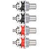Monosaudio C401R 4Pcs RCA Socket Terminal Pure Copper Rhodium Plated