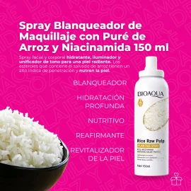 🍚✨ Bioaqua – Crema Aclaradora con Extracto de Arroz 150 ml 🧴🌸