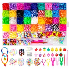ABSOFINE 3000+ Rubber Band Bracelet Kit, Loom Bracelet Making Kit for Girls, Loom Bands Refill Kits Gift for Boys Birthday DIY Friendship Bracelets