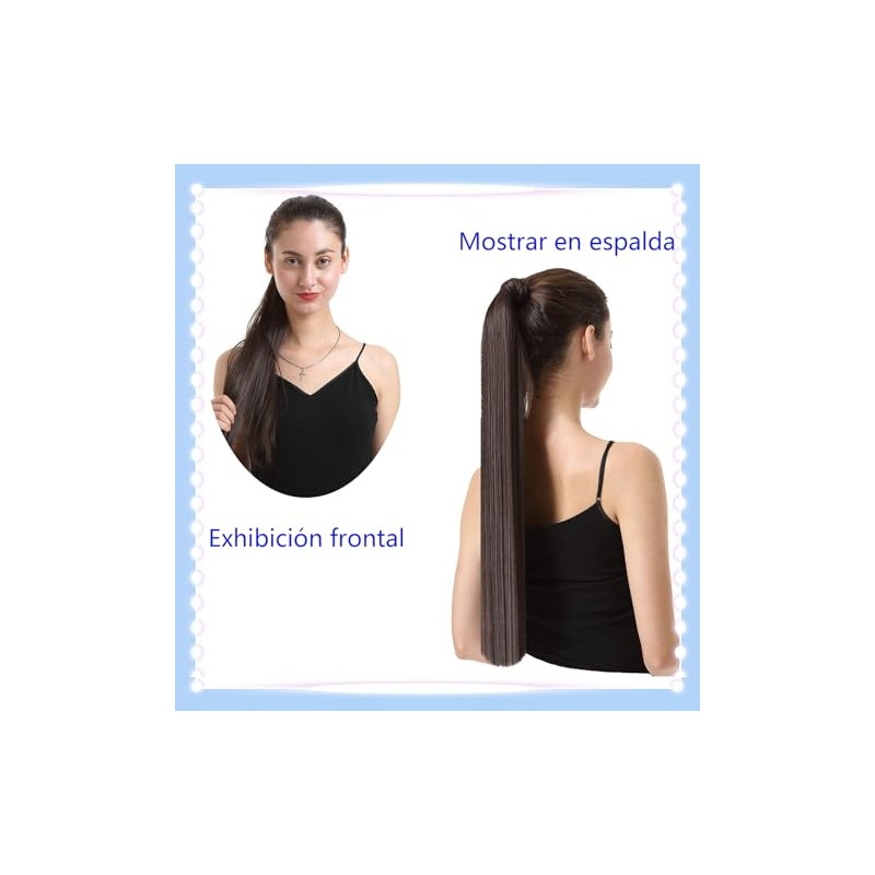 2 Extensiones de Cola de Caballo, Coleta Postiza, Coleta Postiza