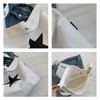 Fashion star canvas shoulder bag for men and women casual