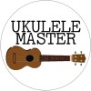 Kiwi Gifts Ukulele Master - Uke Instrument Musician - 3 Pack Circle Stickers 3" x 3"