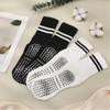 Meng Jiaran 2 Pairs Yoga Socks Pilates Socks Women,4-7 Non
