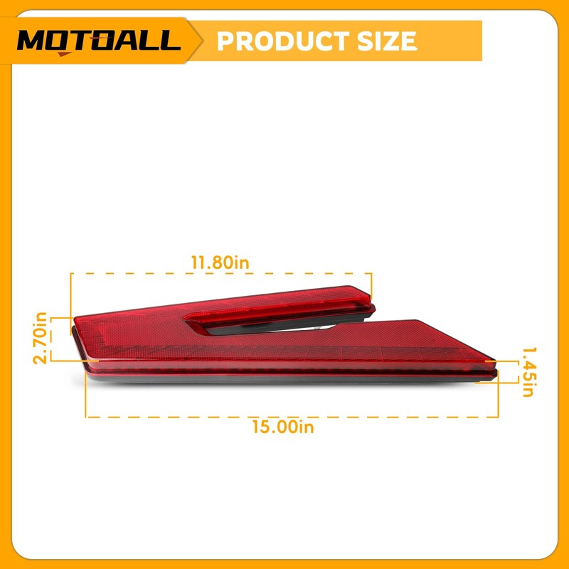 AUTOKAY LED Brake Tail Lights Left & Right Rear for