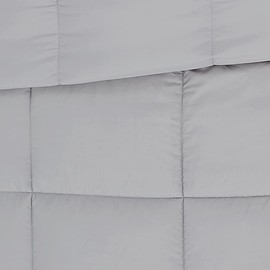 London Fog Garment Washed Solid Comforter Set Grey Microfiber 3-Piece King Comforter Set, Solid Themed, Adult and Teen, Oeko-TEX Certified