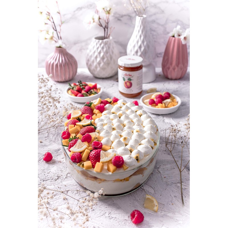 d'arbo All Natural Peach Fruit Spread, 16 Ounce