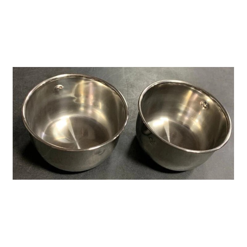 Mcage 4" Lot of 2 Bird Parrot Cage Stainless Steel