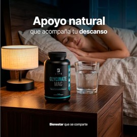 B Life Glicinato de Magnesio | 260 Cápsulas con 1800 mg por porción | Fórmula de Alta Absorción para Relajación y Sueño Reparador.