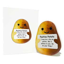 Seyal Potato shaped greeting card Positive Potato motivational Cards for Women, Men, Funny card for Frindes- With Motivational Messages
