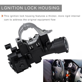 Ignition Lock Housing 989-019 Compatible with Ford Escape 2008-2012, Focus 2008-2011, Mazda Tribute 2008-2011, Mercury Mariner 2008-2010, Ignition Lock Flange 9L8Z-3511-A W302562-S300
