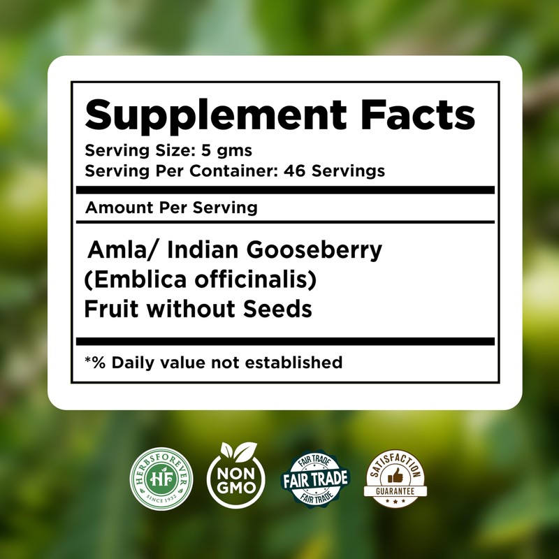 Herbsforever Amla Powder | Phyllanthus Emblica | Rich in Vitamin