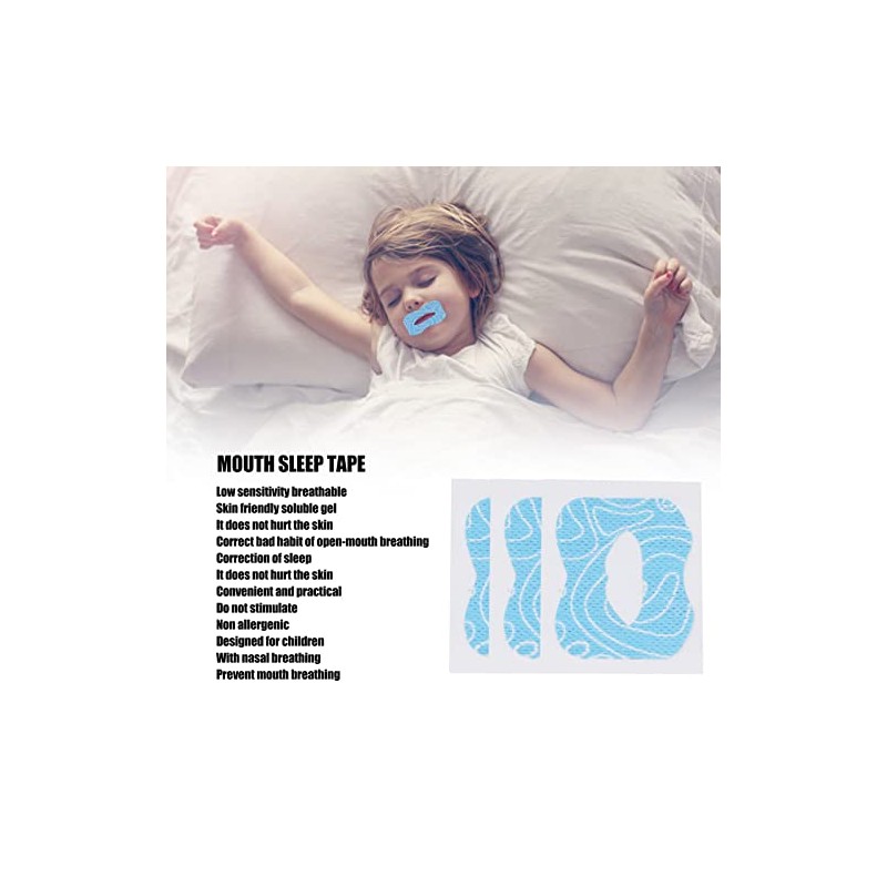 Jiawu Tiras para Dormir 30Pcs, Cintas Bucales para Niños para