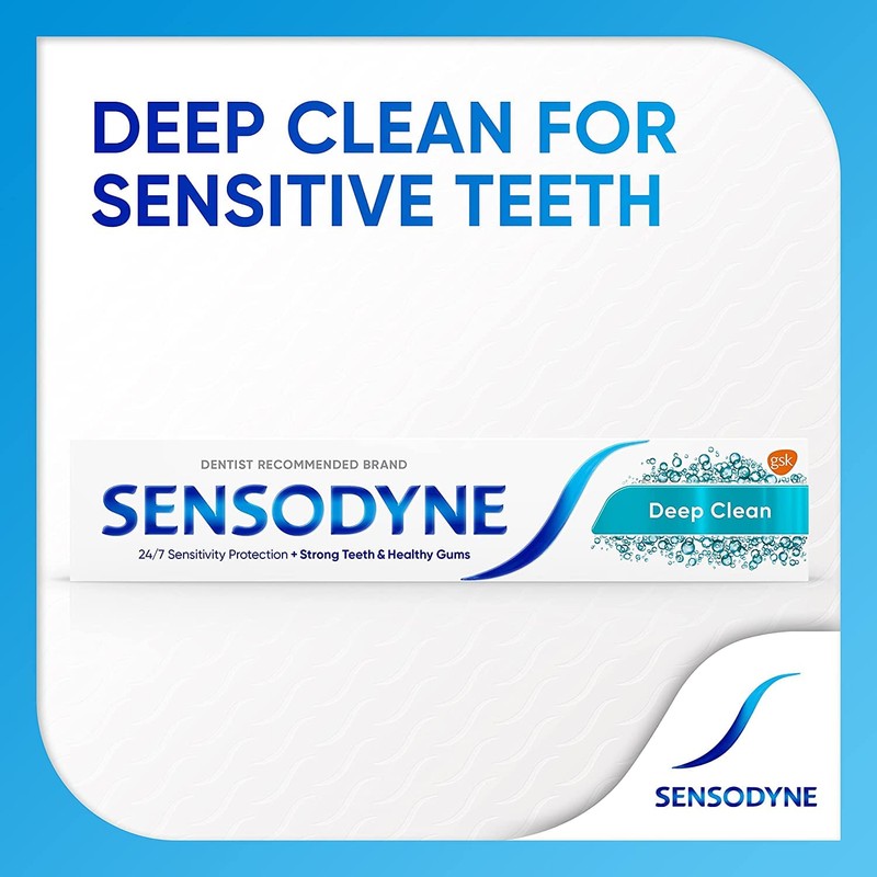 Sensodyne Sensitive Toothpaste Daily Care Deep Clean Gel, Packaging may vary,