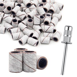 Sanding Sleeves Nail Cutter 240 Grit Sanding Caps Nail Sanding Belt Nail Cutter Pack of 100 Fine Grain Sanding Belts for Nail Drills