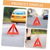 Gatuida 5pcs Emergency Reflective Triangle Kit Warning Sign for Roadside