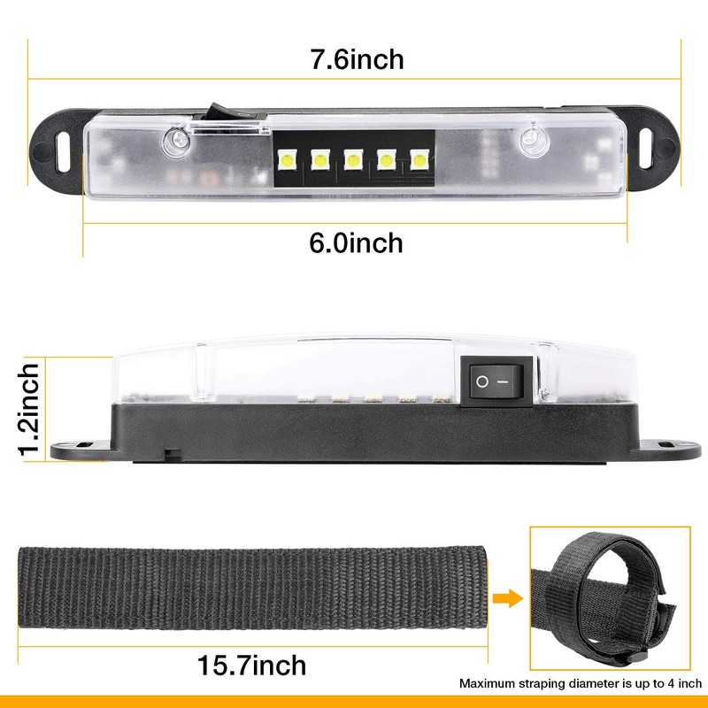 DJI 4X4 Universal Roll Bar Mount for LED Light Utility