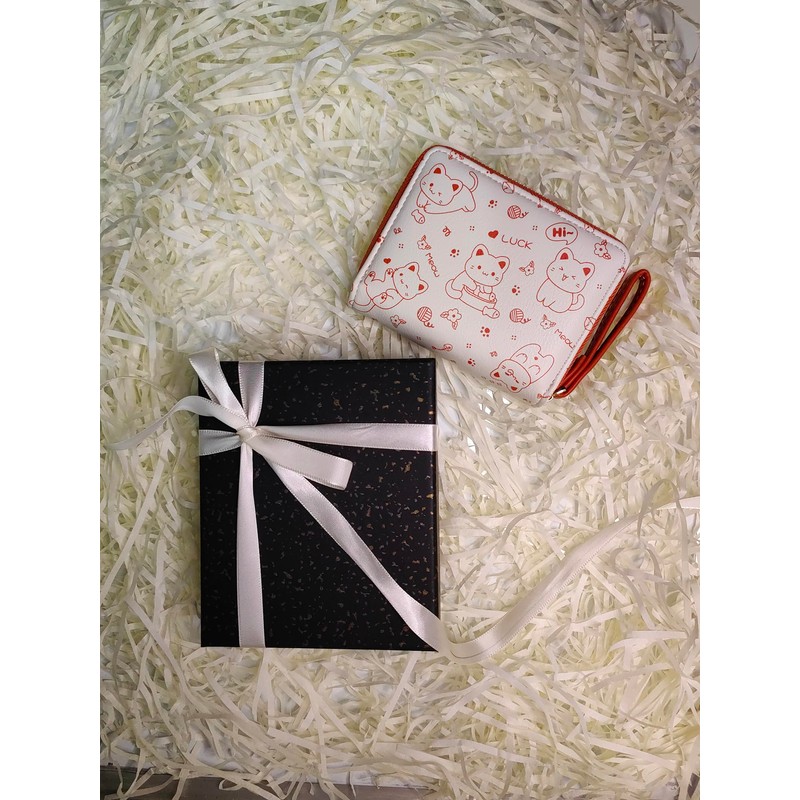 YIYIMUKI Wallet, Cat & Kids' Bifold Wallet, Cute, Children's Wallet,