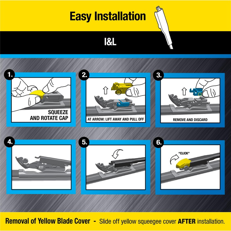 Rain-X 870418 Rugged XL Wiper Blade 18", Windshield Wipers Replacement,