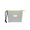Women's Fabric Toiletry Bag for Makeup and Travel, Foldable with