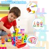 KSVFTB 20 PCS Wooden Numbers, Number Blocks, Colorful Digital Building