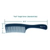 Krest Teal Tangle Tamer Curved Tooth Comb