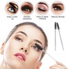 SHUBEIEUMI 50 Pcs Disposable Eyelash Brushes, Disposable Mascara Wands, Eyelash