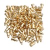 Yibuy 100pcs 2mm Dia 3.5mm Height Gold Plating Current Copper