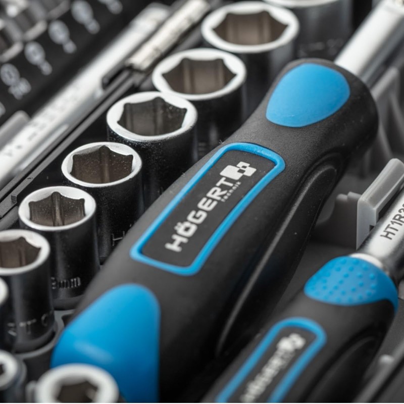 Högert Technik - Tool Set I Socket Spanner, Bits and