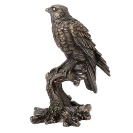Veronese Design 9.5 Inch Kestrel Falcon Antique Bronze Finish Animal Wild Life Birds Hawk Eagle Sculpture Collectible Figurine